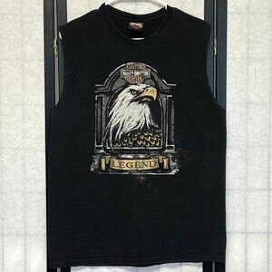 Harley Davidson AK Stratman 2-Sided Tucson AZ Graphic Muscle Tank Top Black L